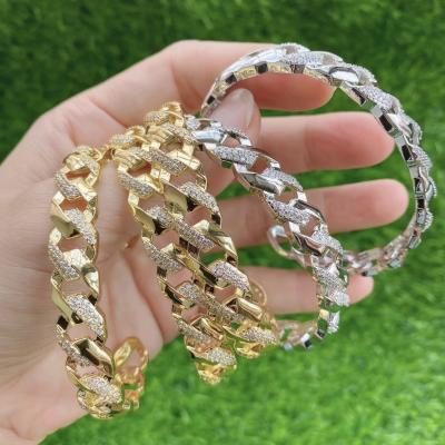 China LS-L027 BOHEMIA Fashion Gold Plating CZ Bangle Bracelet, Fashion Circle Circle Bangle Bracelet for sale