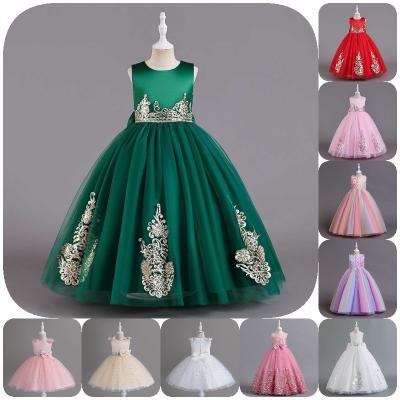 China 2023 Cute Girl Princess Dress Party Princess Sleeveless Pleated Dresses Anti-wrinkle 2023 Cent Ceremony for sale