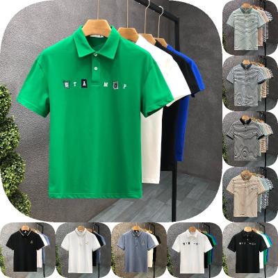 China Custom Anti-Wrinkle Logo Mens Golf T-Shirt Printed Polo Shirt for sale