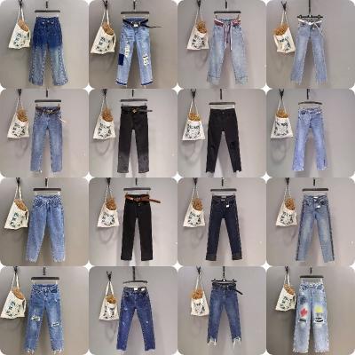 China 2023 Summer Retro Light Blue Straight Women's QUICK-DRY Jeans New Slim Fit Tall Wide-Leg Pants Narrow Version for sale