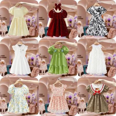 China 2023 New Anti-wrinkle Summer Wholesale High Quality Girls Short Sleeve Dress Princess Dress for sale