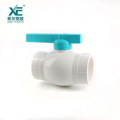 China Other 1/2 Inch New Mini PVC Plastic Ball Valve -2 With Handle for sale