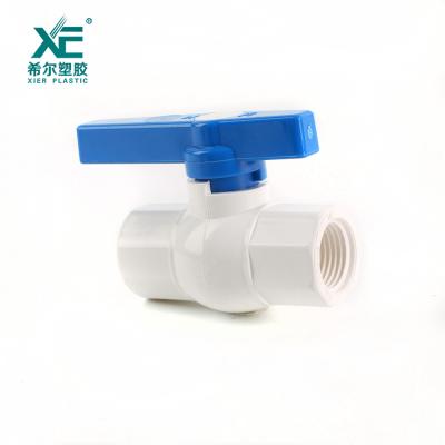 China Other Professional Grade PVC Plastic Octagonal Ball Valve With Blue Handle for sale