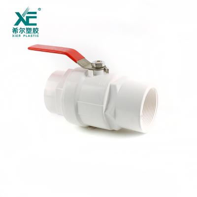 China Other Free Sample Red SS201 Handle 1/2 4 Inch Height PVC Ball Valve for sale