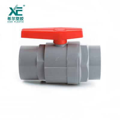 China Other China Manufacturer High Quality Plastic PVC Two Piece Ball Valve for sale