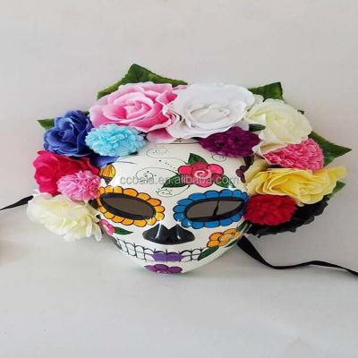 China PLASTIC Latex Sugar Skull or Candy Skull Masks - Mexican Day of the Dead inspired for sale