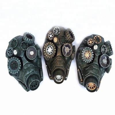 China New Vintage Hot Sale Plastic Cool Steampunk LED Cosplay Masks for sale