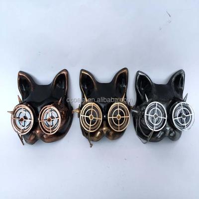 China Metal/Plastic Cat Venetiann Style Steampunk Mask with Google for sale