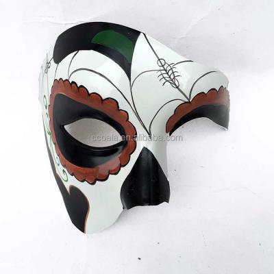 China PLASTIC Skeleton Mask Cosplay Sugar Skull Day of the Dead Halloween Masquerade Ball for sale