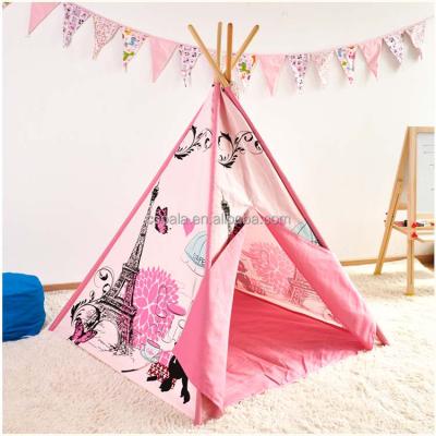 China Other Wholesale Indoor Cotton Canvas Kids Adults Indian Teepee Tent 2 Hanging Color Selection for sale