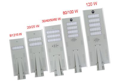 Κίνα Φωτεινός σηματοδότης 8W 12W 15W 20W των ενσωματωμένων ηλιακών οδηγήσεων όλες σε έναν φωτεινό σηματοδότη κήπων προς πώληση