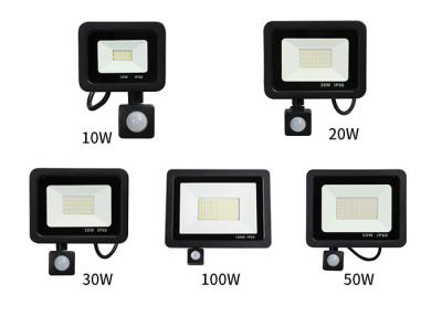 China 10W - 100W Induction Led flood light With Adjustable PIR Sensor  floodlight Street Square Outdoor Lighting for sale