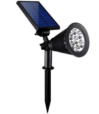 China Mini Led Spotlight RGB 7 Color Solar Spotlight Outdoor Colored Spotlights for sale