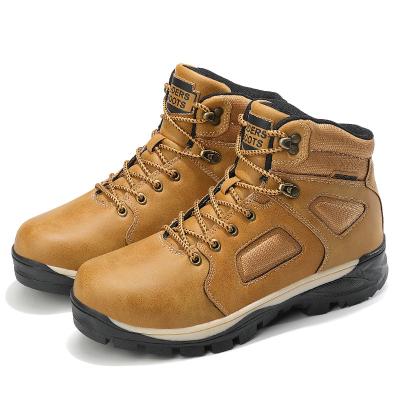 China 2021 New Style Anti-slippery Winter Boots Men's Winter Boots Genuine Leather Hike Boots For Men for sale