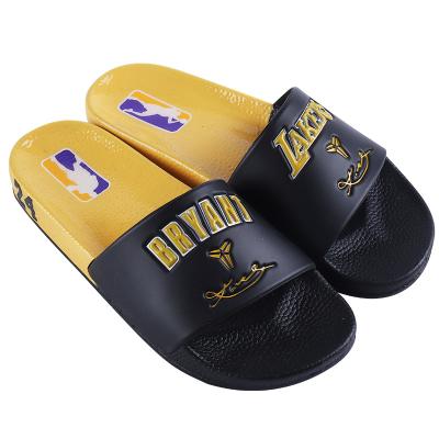 China CUSHIONING Customized Sports Style Mens Slippers PU Out Of Sole Mens Slippers for sale