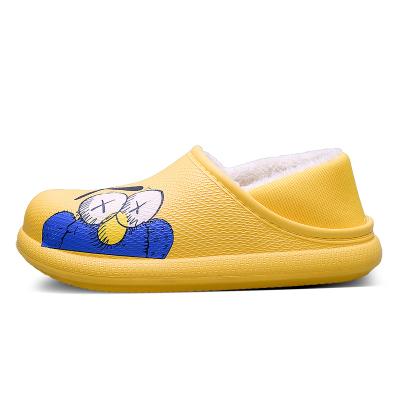 China 2021 Hot Selling Light Weight Plush Men's Shoes Slip On Sandal Indoor Slippers for sale