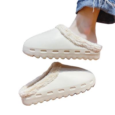 China New Style Thermal Plus Velvet Cotton Slippers Winter Cotton Indoor Slippers for sale