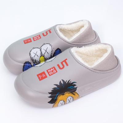 China Plush Height Increasing Cotton Slippers Indoor And Outdoor Fashionable Cotton Shoes for sale