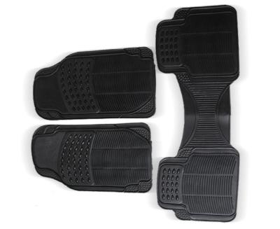 China Diamond Non Skid Design and Custom Size Car Floor Mats 6D Floor Mats Threshold Luxury Leather for sale