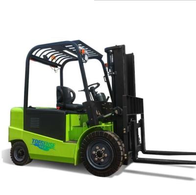 China Garment shops new 3ton electric forklift with 3 stage mast for container loading for sale