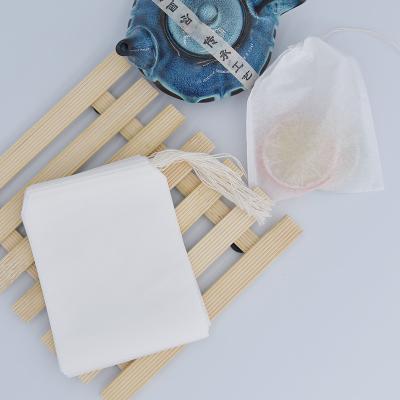 China With Strings 80 X 100mm Food Grade Tea Bags Yarns Water Bottle Disposable Paper Filters With Strings Mug Strainers (100pcs/bag) for sale