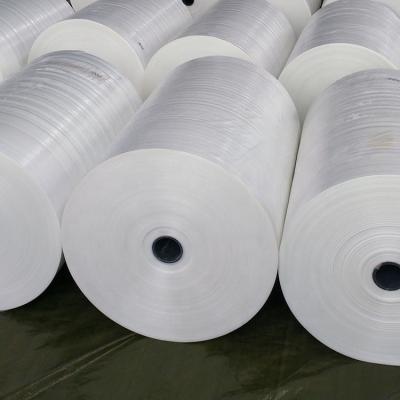 China Water resistant quality guaranteed 100% 80 gsm virgin HDPE woven fabric pe roll material transparent fabric for sale