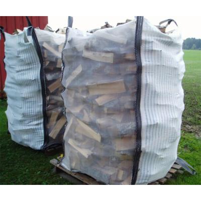 China Large breathable ventilated bag for firewood for sale