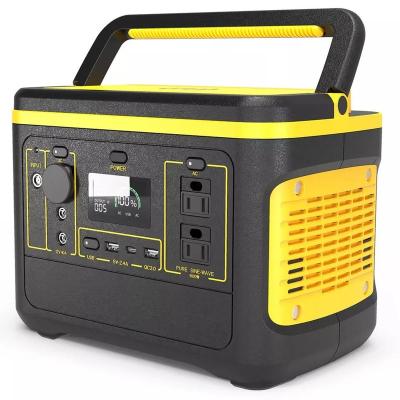 China 500W 18650 Lithium Battery Generators Charging Station Power Banks and Cordless Charging Portable Outdoor Solar Power Station for sale