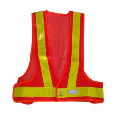 China Fluorescent Singlet Reflector Vest Safety With Logos Reflective Tape Mesh Fabric Construction Security Safe Vest Jacket for sale