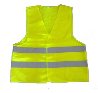 China Wholesale Cheap Knitted EN ISO 20471 Fluorescent Fabric Reflector Safety Reflective Vest for sale