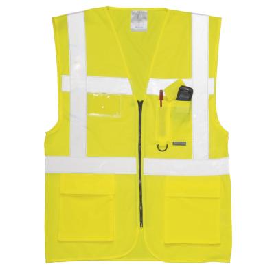 China Fluorescent Road Safety Customized Reflective Logo Clothing Reflector Safety Construction Security Safety Vest for sale