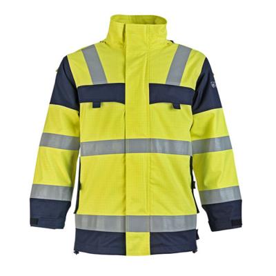 China Construction Wear Anti-Static Work Jacket With Reflective Stripes for sale