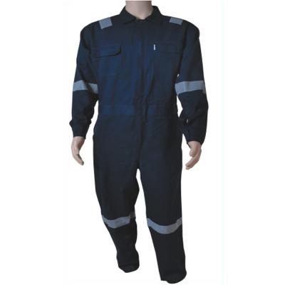 China Wholesale Cotton Welding Black Fire Proof Welding Work Safety Workwear FR Flame Retardant Coverall for sale