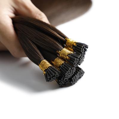 China European Thick Hair I Tip Keratin Hair 100 Tip Ombre Stick Hair Extension Remy 1g Thick End Full Cuticle Hair Best Quality for sale