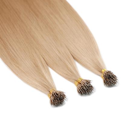 China Wholesale Seamless 100% LeShine Silky Straight Hair Wave Hair Metal Tip Hair Extension nano Ring Har nano European for sale