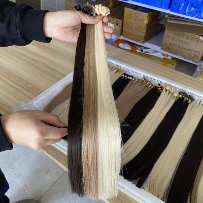 China Silky Straight Wave Qingdao Hair Factory Remy Human Hair u tips, Ombre Tip Rambut Custom Human Hair u, u tip Curly Hair Extensions for sale