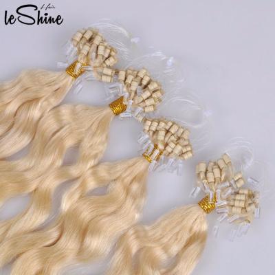 China natural & 613 Curly Micro Ring Loop Hair Micro Links Healthy Custom Hair Extensions Straight for sale