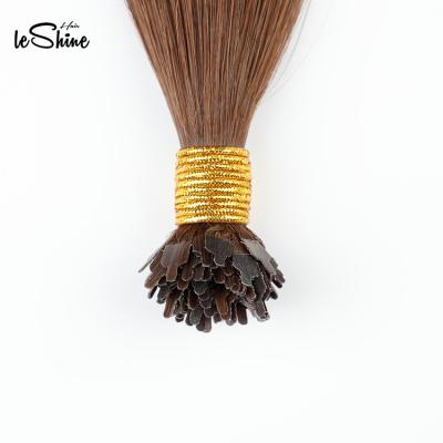 China Full Cuticle CUTICLE ALIGNED Hair Extension Qingdao Factory Keratin Human Hair 2g Fail Y/Fan Tip Hair Extensions for sale