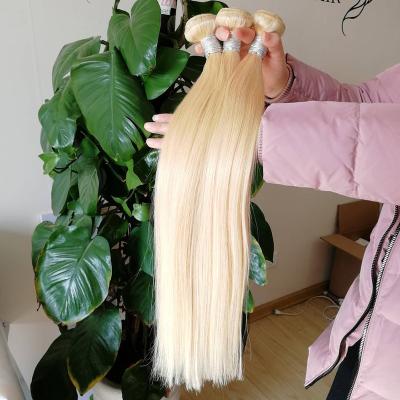 China Silky Straight 613 Brazilian Blonde Virgin Hair Bundles, 613 Virgin Hair Bundles With Lace Headband, 613 Hair Bundles With Closure for sale