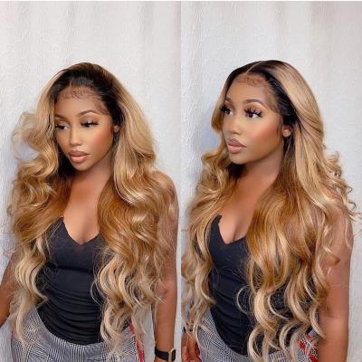 China HD 4x4 13x4 13x6 Silky Straight Body Wave Brazilian Human Hair Virgin Hair Wigs For Black Women for sale