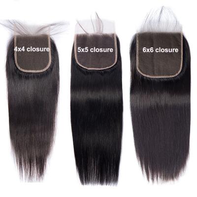 China Wholesale Cheap Silky Straight Brazilian Hair Extension 100% 4x4 5x5 13x4 Lace Front Body Wave Closures With Headbands for sale