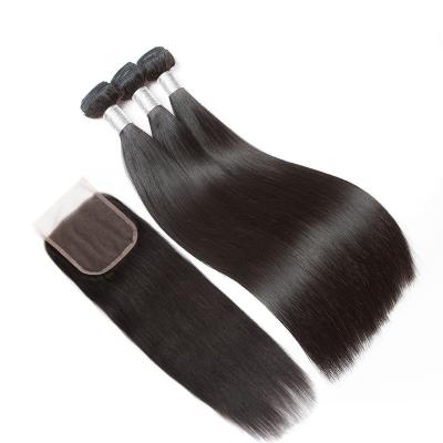 China Wholesale Brazillian 10A Silky Straight Wave Hair Bundles With Closure 24PCS Global Market,Free Shipping And Closure Logo Bundles And Sellers for sale