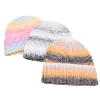 China COMMON Dye Beanie Hat Knitted Winter Hat, Autumn Winter Knitted Beanie Hats Hot Fashion Link For Women Men for sale