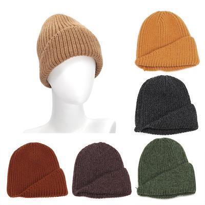 China Wholesale JOINT Beanie Hat Basic Knit Winter Beanies Men's Acrylic Knitted Hat Winter Unisex Hats for sale