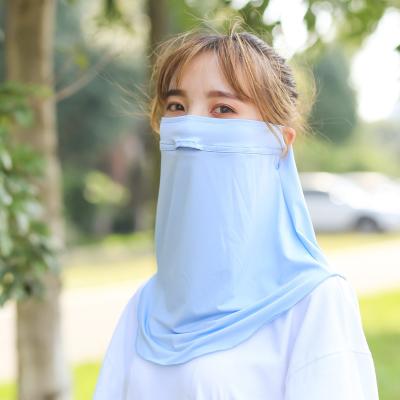 China Sun Protection Outdoor Summer Sheer Breathable Chiffon Voile UV Scarves For Women for sale