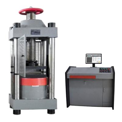 China Full Automatic Pressure Strength Test 2000kN Electrohydraulic Servo Concrete Compressibility Testing Machine for sale