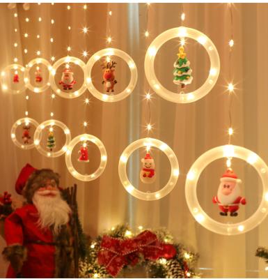 China Santa Claus Popular Christmas Cartoon Modeling LED Lights String Lights Decoration for sale