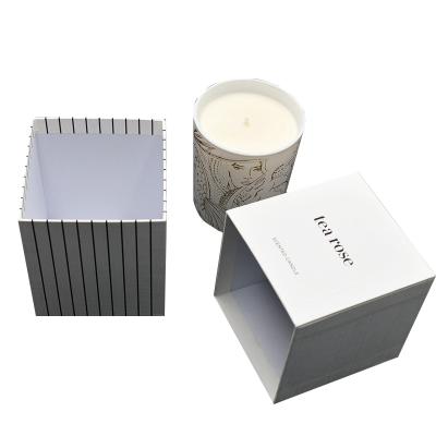 China Recycled Materials Aromatherapy Candle Packaging Box Custom Perfume Essential Oil Gift Box Packaging for sale