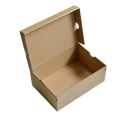 China Custom Recycled Materials Wholesale Custom Empty Folding Recycled Shoe Box Paper Packaging for sale