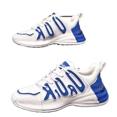 China Cushioning 2022 fashionable brand dad leather shoes travel casual white blue business all-match shoes sports shoes for sale